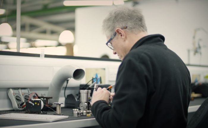 Moving magnet cartridge production at the Rega factory