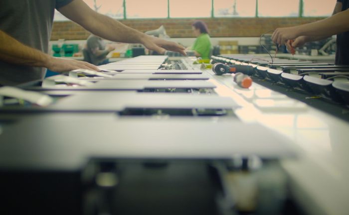 Electronics production at the Rega factory