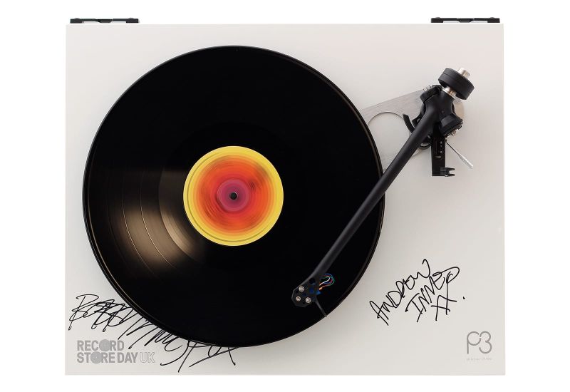 Rega Planar 3 turntable signed by Prima Scream