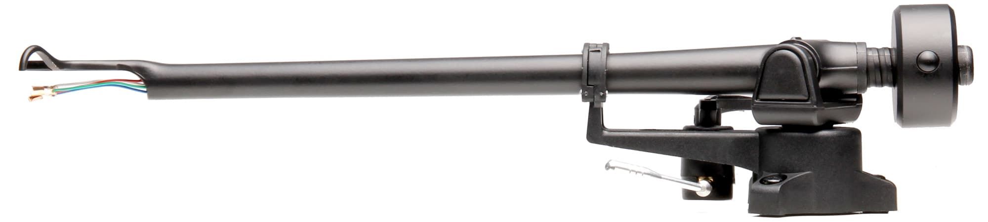 Rega RB220 precision crafted tonearm with extremely low friction levels